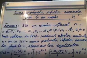 Un profesor de matematică de la un liceu din Focşani a descoperit o formulă de calcul, pe care a publicat-o într-o enciclopedie internaţională