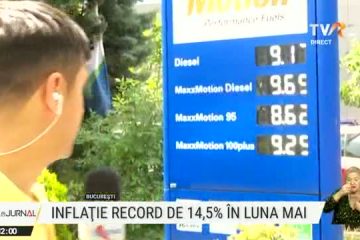 Rata anuală a inflaţiei a ajuns la 14,5%, în mai. FMI estimează că economia României va crește cu 3,5% în 2022, o îmbunătățire față de prognoza anterioară. Ce recomandă Jan Kees Martijn, şef de misiune pentru România