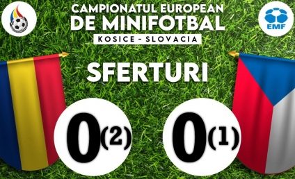 România s-a calificat dramatic în semifinalele Campionatului European de minifotbal, unde va întâlni Bulgaria