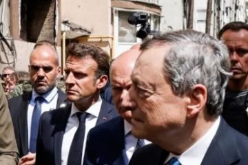 Mario Draghi la Irpin, Ucraina: ”Vom reconstrui tot”