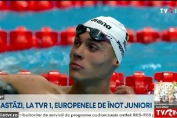 David Popovici se califică în finala de 200 metri liber, la C.E de Înot Juniori. Aur la ștafetă 4x100m liber, pentru România. Cursele, transmise în direct la TVR 1