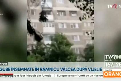 Pagube însemnate după o vijelie de cod roșu în Râmnicu Vâlcea