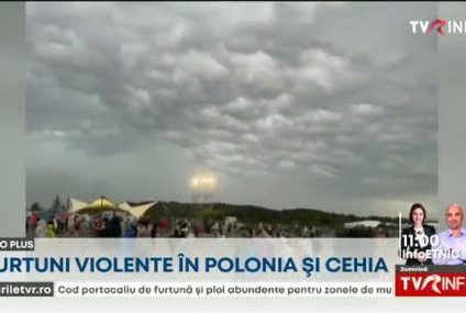 Răniți și peste 100 de clădiri avariate după furtunile violente din Polonia. Vijelii și în Cehia, unde traficul feroviar a fost serios afectat