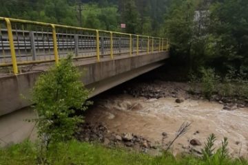 Cod galben de viituri pe râuri din judeţele Caraş-Severin şi Timiş, până la ora 22.00