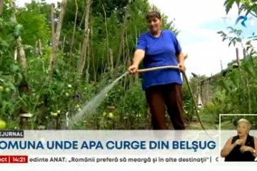 Comuna cu apă la discreție! Primarul invită oamenii să-și stropească grădinile