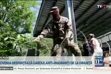 Slovenia a început demontarea peretelui de sârmă ghimpată instalat la graniţa cu Croaţia