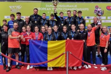 România a terminat pe locul 1 la Europenele de Juniori la Tenis de Masă, într-un clasament pe națiuni, cu 10 medalii, între care 6 de aur