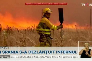 Infern în Europa. Canicula și incendiile provoacă situații dramatice în Spania, Portugalia, Franța și Marea Britanie
