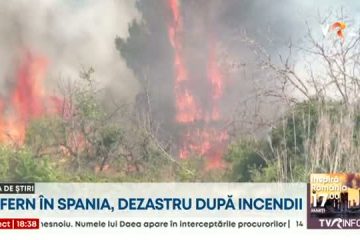 Premierul Spaniei a vizitat zonele afectate de incendii. Zeci de case şi maşini au fost distruse de flăcări. Circulaţia trenurilor de mare viteză între Madrid şi Galicia a fost reluată
