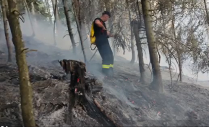 Bistriţa-Năsăud: Suprafaţa de pădure afectată de incendiul din Munţii Rodnei este de aproximativ 3 hectare, potrivit ISU