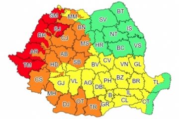 Cod roșu de caniculă, valabil astăzi în cinci județe din vestul țării. Temperaturile maxime ajung la 39-42 de grade Celsius la umbră