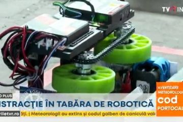 Distracție pentru pasionații de robotică, în tabăra de vară de la Beclean