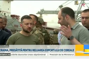 17 nave ucrainene încărcate cu grâu aşteaptă in portul Odesa ridicarea blocadei ruse. Zelenski: Aşteptăm semnalul partenerilor internaţionali pentru a începe livrările