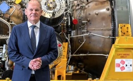 Cancelarul german Olaf Scholz a inspectat turbina Nord Stream 1, recent reparată: Turbina este aici, poate fi livrată, dar cineva trebuie să spună „am nevoie de ea”