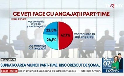 Suprataxarea muncii part-time, risc crescut de șomaj. Pârvulescu: ”Presiunea asupra Guvernului va fi imensă”