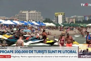 Aproape 200.000 de turiști pe Litoral. Plajele pline, iar hotelurile sunt la capacitate maximă