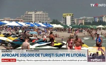 Aproape 200.000 de turiști pe Litoral. Plajele pline, iar hotelurile sunt la capacitate maximă