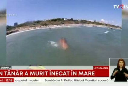 Un tânăr de 23 de ani s-a înecat în mare, la Saturn. Salvamarii arboraseră steagul roșu, care interzice scăldatul