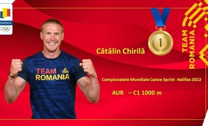 Aur pentru România: Cătălin Chirilă a cucerit cea mai strălucitoare medalie la canoe simplu 1.000 m la Mondialele din Canada