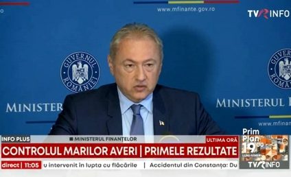 Lucian Heiuș, șeful ANAF: „21,4 milioane lei, diferenţe între veniturile declarate şi veniturile estimate de noi. Rambursările de TVA, zero zile întârziere”