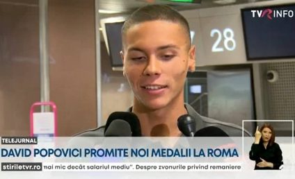 David Popovici a plecat spre Roma, la Campionatele Europene de seniori, transmise în direct de TVR