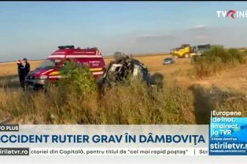 Accident în Dâmbovița. Patru persoane au fost rănite, între ele și doi copii