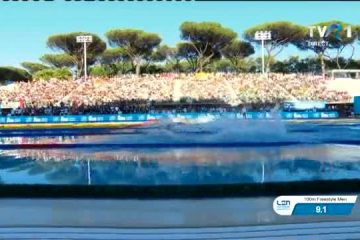 Campionatele Europene de nataţie de la Roma | David Popovici a cucerit medalia de aur în proba de 100 m liber, cu un nou record mondial, 46 sec 86/100
