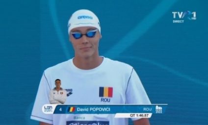 Campionatele Europene de Natație de la Roma | David Popovici intră astăzi în finala de 200 m liber! LIVE pe TVR 1, de la ora 19.06!
