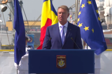 Președintele Klaus Iohannis: Începând cu 2023, vom face un efort pentru a crește alocarea bugetară pentru Apărare, de la 2% la 2,5%. Fondurile, pentru modernizarea Armatei României, inclusiv a Forțelor Navale