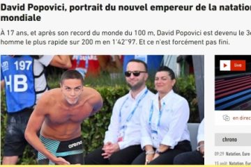 Presa internațională, despre David Popovici: „Singur pe planeta sa”, „Noul împărat al înotului mondial”, „Minunea”, „Transformă atipicul în normal”
