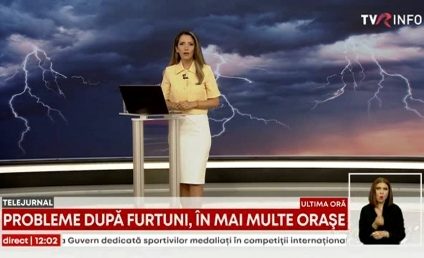 Furtunile au făcut ravagii în unele localități. Subsoluri inundate, traficul dat peste cap, iar la Piatra Neamț, Turnul lui Ștefan cel Mare a fost lovit de un trăsnet