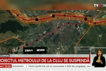 Construirea metroului din Cluj Napoca se amână. Creșterea prețurilor la materialele de construcții au dus la suspendarea proiectului