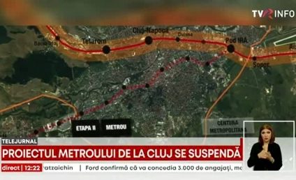 Construirea metroului din Cluj Napoca se amână. Creșterea prețurilor la materialele de construcții au dus la suspendarea proiectului