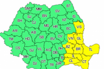 Meteo | Atenţionări de ploi abundente în aproape toată ţara, până miercuri dimineaţa; Cod galben de caniculă, în alte 9 judeţe