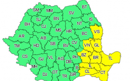 Meteo | Atenţionări de ploi abundente în aproape toată ţara, până miercuri dimineaţa; Cod galben de caniculă, în alte 9 judeţe