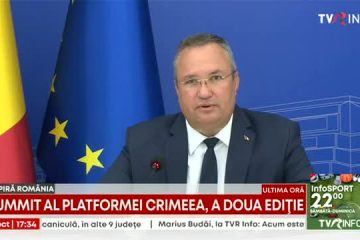 Nicolae Ciucă la Summitul Platformei Crimeea: Situația din Crimeea anexată ilegal s-a înrăutățit mult. Măsurile represive împotriva ucrainenilor și încălcările flagrante ale drepturilor omului s-au intensificat