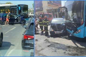 Șase victime, dintre care trei au ajuns la spital, în urma unui grav accident pe Șoseaua Panduri