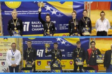 Tenis de masă: România a cucerit 15 medalii la Campionatele Balcanice de la Sarajevo