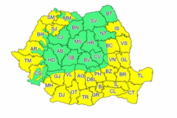 ANM: Cod galben de caniculă în peste trei sferturi din ţară, duminică, luni şi marţi. Disconfortul termic va fi accentuat, iar temperaturile maxime se vor situa în general între 32 şi 37 de grade