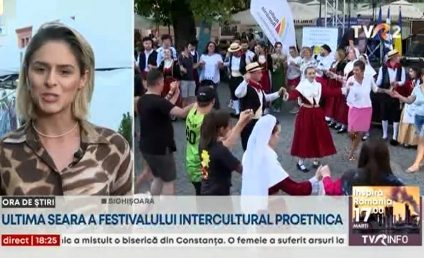 Ultima seară a festivalului multicultural ProEtnica. Peste 10000 de participanți s-au bucurat de evenimentele de la Sighișoara