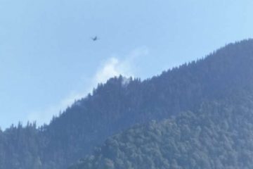Incendiu de pădure în Munții Maramureșului. O aeronavă a Ministerului Apărării a fost chemată în ajutor