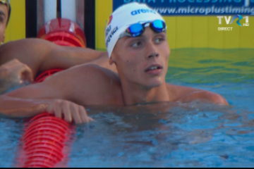 David Popovici, calificat cu cel mai bun timp în finala la 200 m liber, la Mondialele de juniori