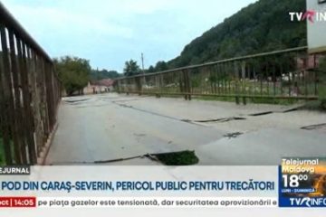 Un pod din Caraș-Severin, cu o vechime considerabilă, pericol public pentru trecători