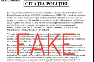 Avertisment: Identitatea vizuală a Poliţiei Române şi a Interpol este folosită într-o nouă campanie de tip scam