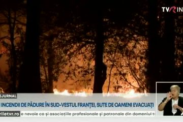 Noi incendii de pădure în sud-vestul Franţei. Sute de oameni au fost evacuați