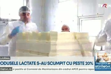 Produsele lactate s-au scumpit cu peste 20% față de august 2021: Untul costă cu aproape 30% mai mult, brânza și laptele – cu peste 20%