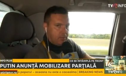 Corespondentul TVR Alexandru Costache, în Ucraina, despre reacțiile militarilor după anunțul lui Putin: Oamenii sunt foarte determinați și încrezători în victoria Ucrainei, mai ales după contraofensiva fulgerătoare în Harkov