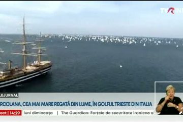 Imagini impresionante de la Barcolana, cea mai mare regată nautică din lume. Anul acesta, cursa a fost câștigată, în premieră, de o femeie