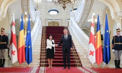 Preşedintele Georgiei, vizită oficială la București. Iohannis: România rămâne unul dintre cei mai fermi susținători ai aspirațiilor de integrare europeană și euroatlantică ale Georgiei
