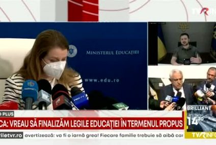 Ministrul Educației: Prioritatea noastră este să păstrăm toate școlile deschise, indiferent de ce se întâmplă pe piața energetică. Din analizele noastre, nu există motive de îngrijorare